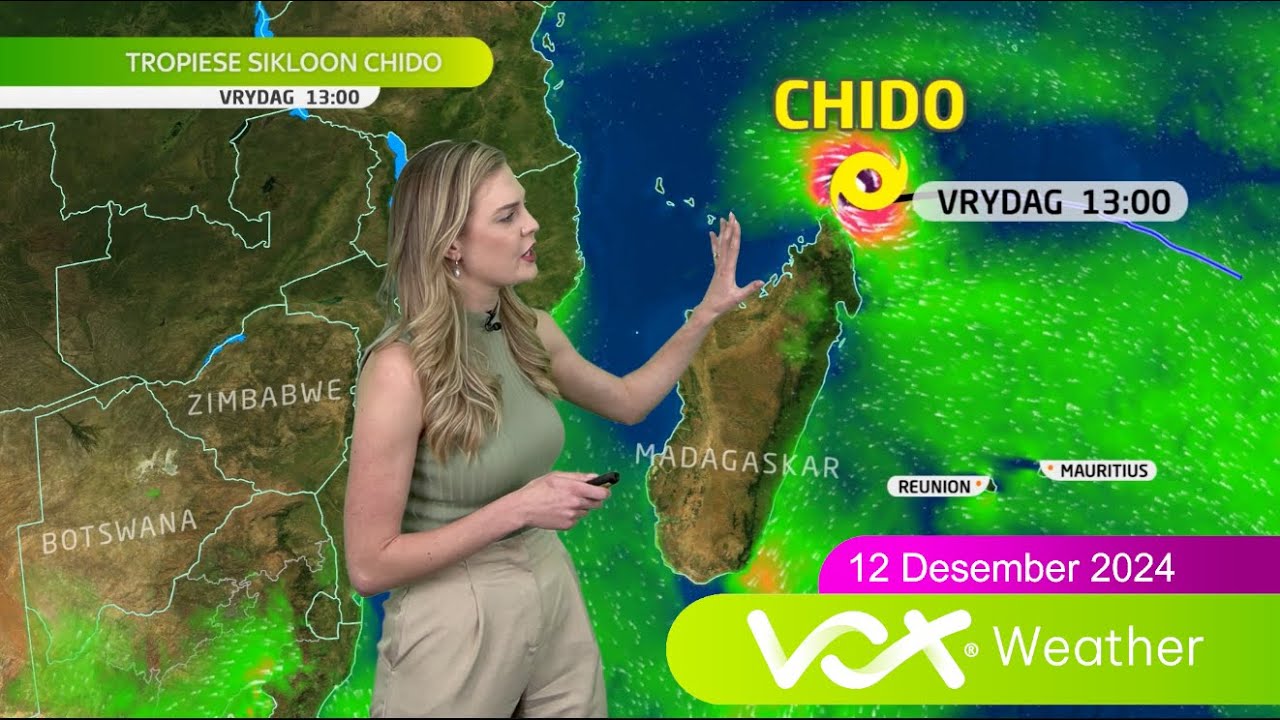 12 Desember 2024 | TROPIESE SIKLOON CHIDO &  Vox Weervoorspelling