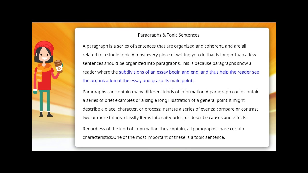 Paragraphs & Topic Sentences
