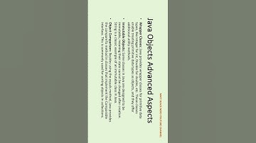 What are Wrapper classes? What are Immutable objects? What is Object comparison? #java #shorts