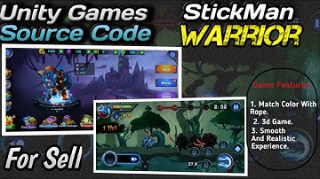 StickMan Warrior 2d Unity Game Source For Sell | trending unique game to buy | unity app store