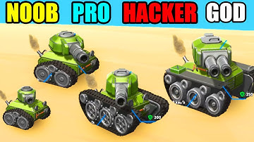 NOOB vs PRO vs HACKER vs GOD Tank Merge