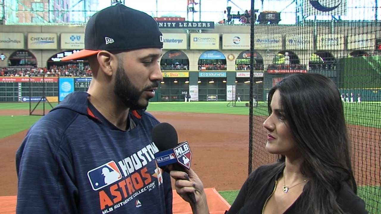 Marwin Gonzalez entusiasmado en la Serie Mundial 