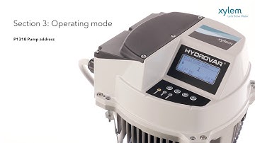 Programming the quick start menu of the Xylem 5th Generation Hydrovar VSD