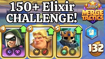 Can I Get 150+ ELIXIR In One Game? - Clash Royal Merge Tactics