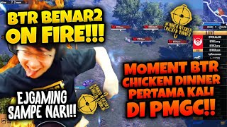 BIGETRON ONFIRE!! MOMENT BTR CHICKEN DINNER PERTAMA DI PMGC!! EJGMAING SAMPE NARI! | PUBG MOBILE