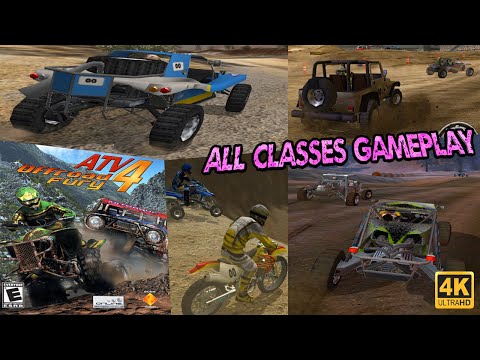 ATV Offroad Fury 4 Gameplay - All Classes PS2 4K