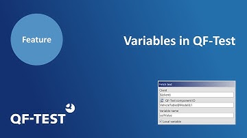 Variables in QF-Test | GUI Test Tool for Java, Web, Android and Windows