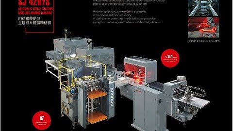 SJ-420YS Automatic visual position high-speed rigid box making machine