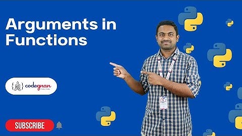 Arguments in functions | Python Tutorials - 2022 | Codegnan