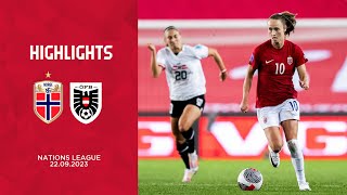 UWNL Highlights: Norway - Austria 1-1