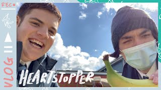 HEARTSTOPPER VLOG 3! Sleepover, Lunch with Tao and Antiseptic wipes!! Netflix Behind the Scenes!🍂🌈