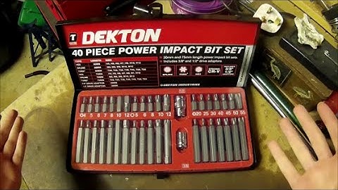 Tool review - Dekton 40 Piece bit set