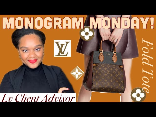 Louis Vuitton Monogram Leather Fold Tote MM