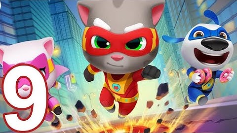 Talking Tom Hero Dash - Gameplay Walkthrough Part 9 level-9 (iOS, Android)