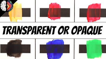 Simple transparent or opaque test for paints (Plus a FREE PDF to help)