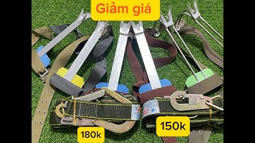 Giảm giá/Dụng Cụ Trèo Cây Đa Năng| Guốc Trèo Cây 2 Đinh | Cách Sử Dụng An Toàn - Hiệu Quả