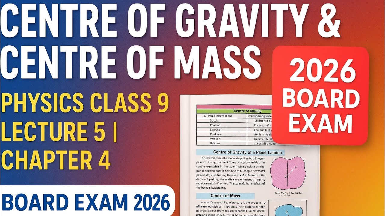 Class 9 Phys Ch:- 4 | Turning Effect of Force |Lecture 5 |Centre of ...