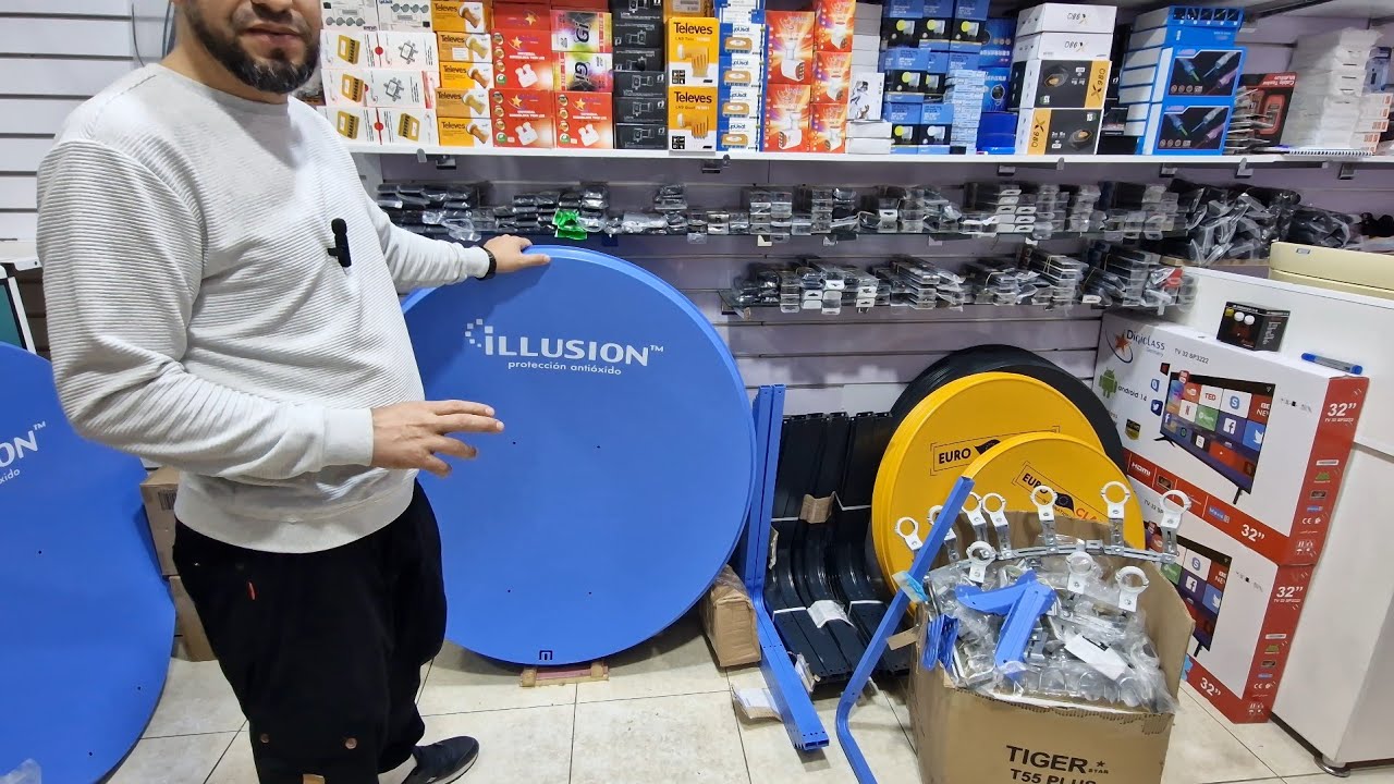 أطباق الدش 120cm يوتلسات 16 درجة💥📡 صحن OVAL شكل بيضوي الاتقاط الأقمار متعددة📡