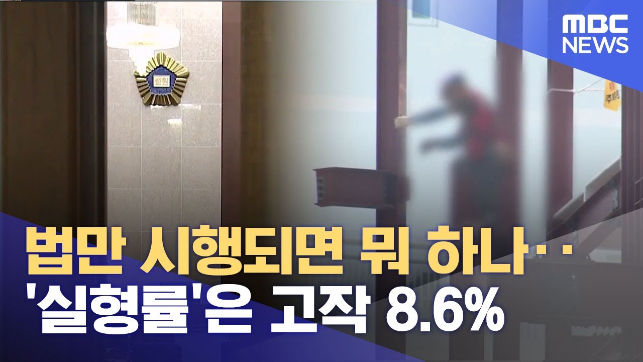 중대재해처벌법 시행 3년‥ 실형률 고작 8.6% (2026.01.16/뉴스데스크/부산MBC))