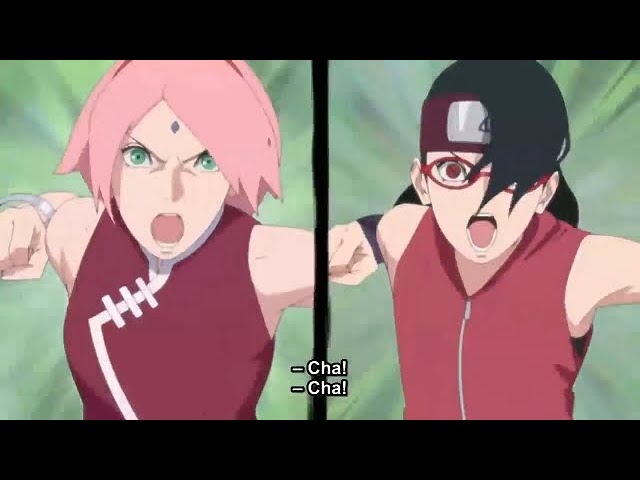 Boruto Dublado Sarada Vs Sakura . . . . #sakuraharuno #sarada #sasuke