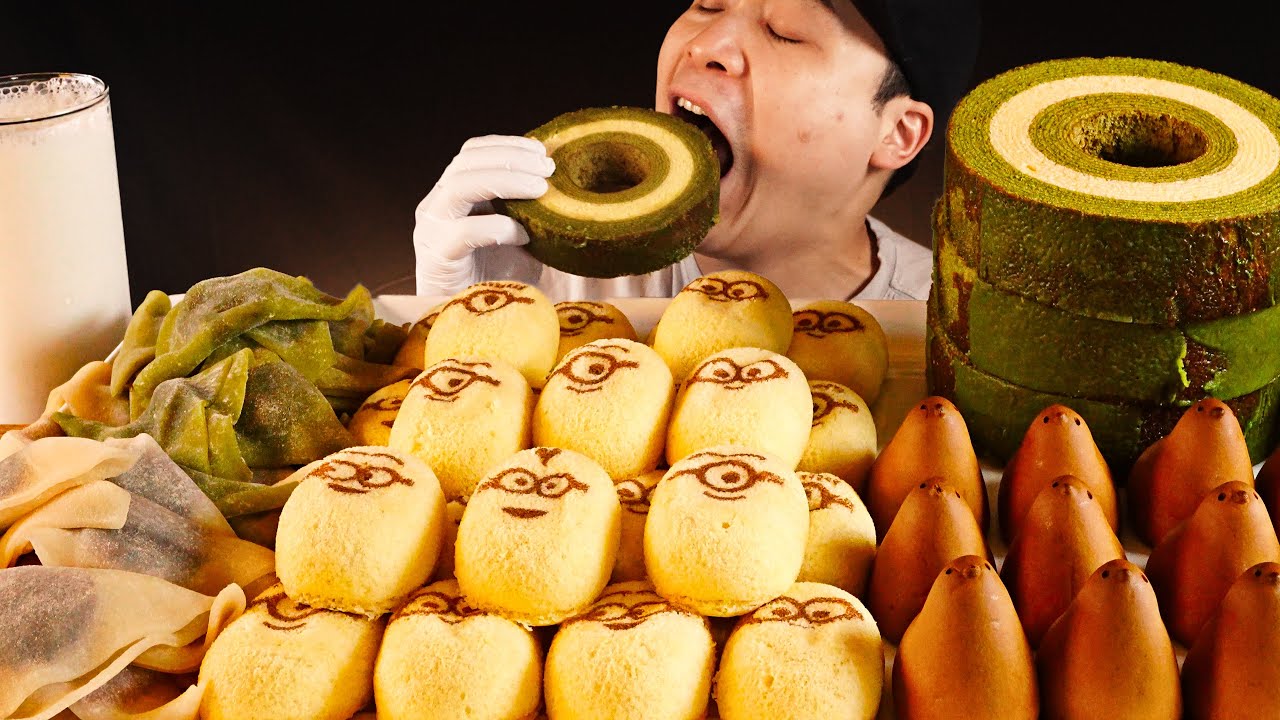 Вкусный и милый японский десерт мукбанг!