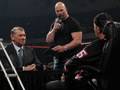 Raw: "Stone Cold" moderates Bret Hart and Mr. McMahon's No