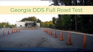 Georgia DDS Road Test  Kennesaw, GA  Full Road Test  Full Driver's Test
