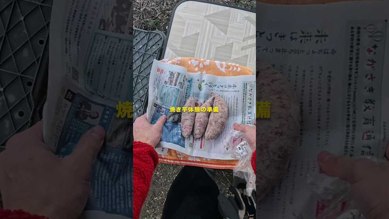 🍠畑で焼き芋を食べる4歳児 #長崎移住生活