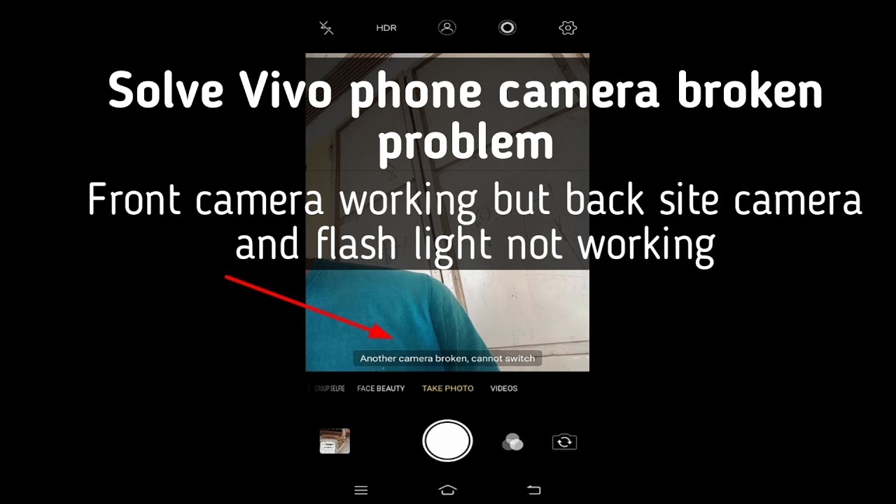 Fix another camera broken cannot switch in vivo phone - YouTube