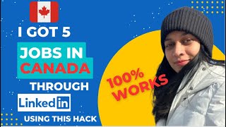 How to get a job in CANADA through LINKEDIN | Get interview calls QUICKLY screenshot 1