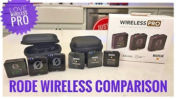 Rode Wireless PRO vs Wireless Go II Microphone Comparison