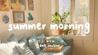 [作業用BGM] 日当たりの良い窓のそばで宿題をするのに1時間を費やす  Summer Morning  Daily Routine