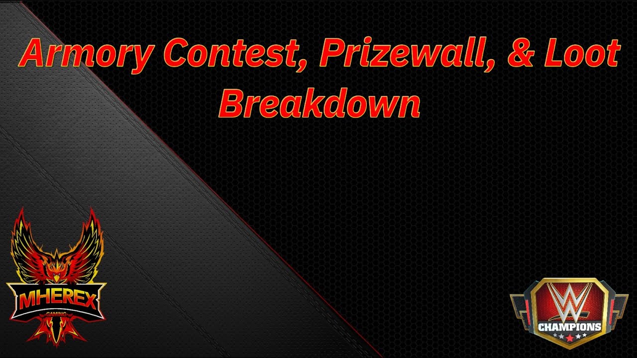 Breaking Down The New Armory Loot & Contest