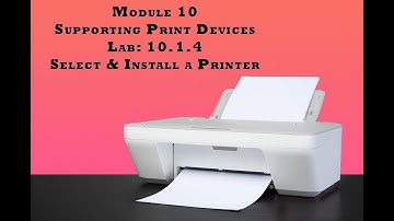 A+ Certification CompTIA Lab 10.1.4 Install Printer