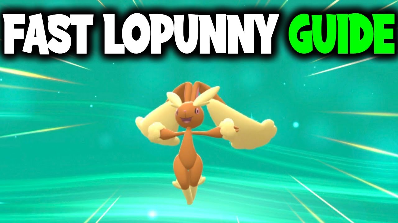 HOW TO EASILY EVOLVE BUNEARY INTO LOPUNNY ON POKEMON BRILLIANT DIAMOND