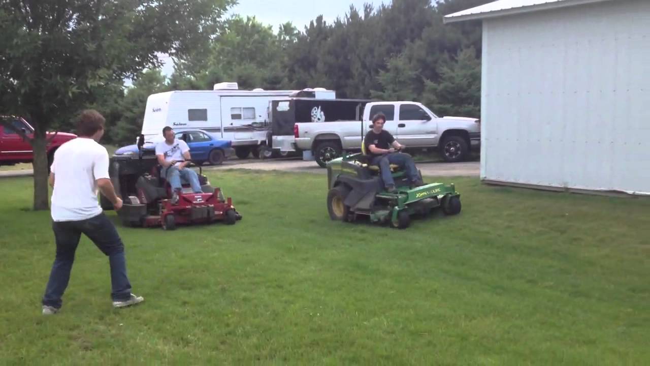 Zero Turn Racing Zero turn race - YouTube