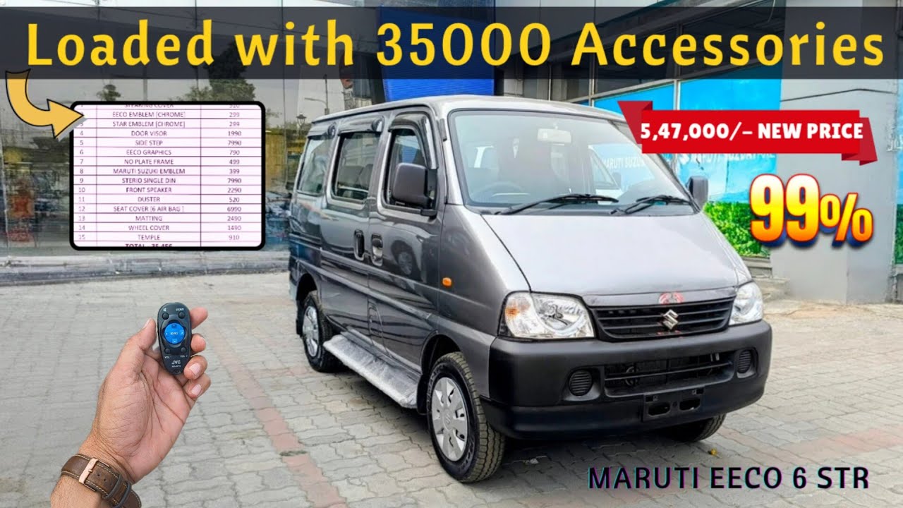 Maruti EECO 6 STR ✅ 25000/- में full Accessories load eeco with Proof 🧾