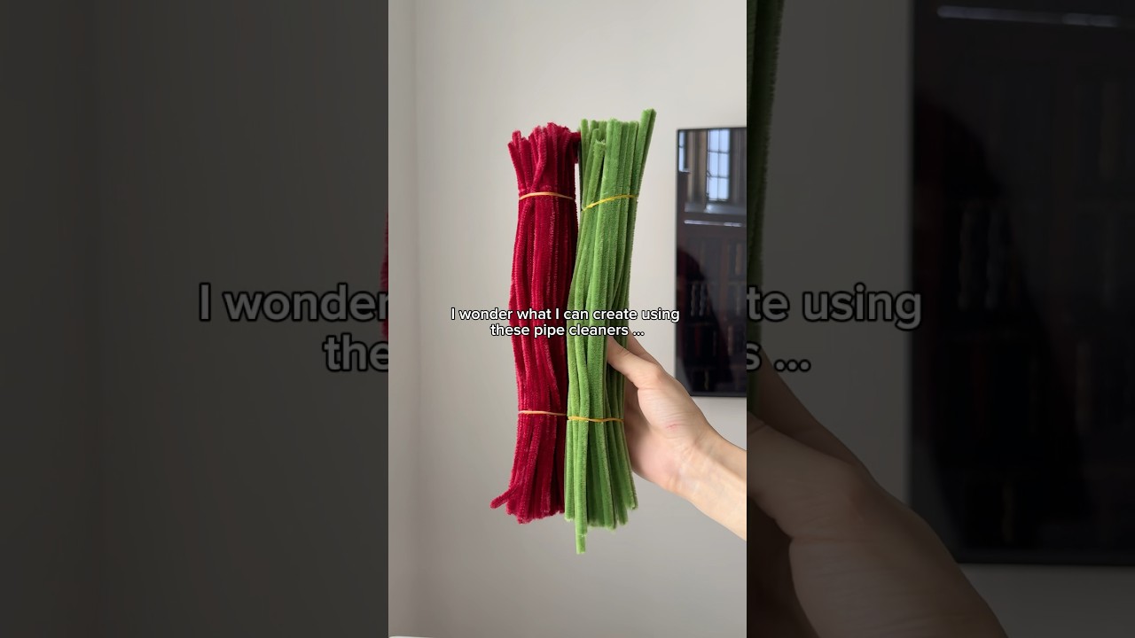 DIY Giant Pipe Cleaner Rose 🪄🌹