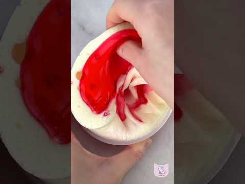 ASMR 🍰 Strawberry Sponge Cake from Pilot Slime #slime #asmr #slimeasmr #satisfying