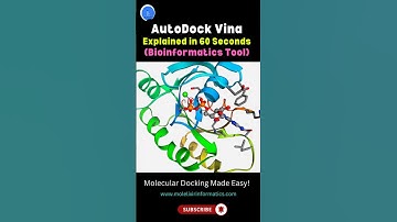 AutoDock Vina Explained in 60 Seconds 🔬 | Molecular Docking Made Easy #bioinformatics #chemistry