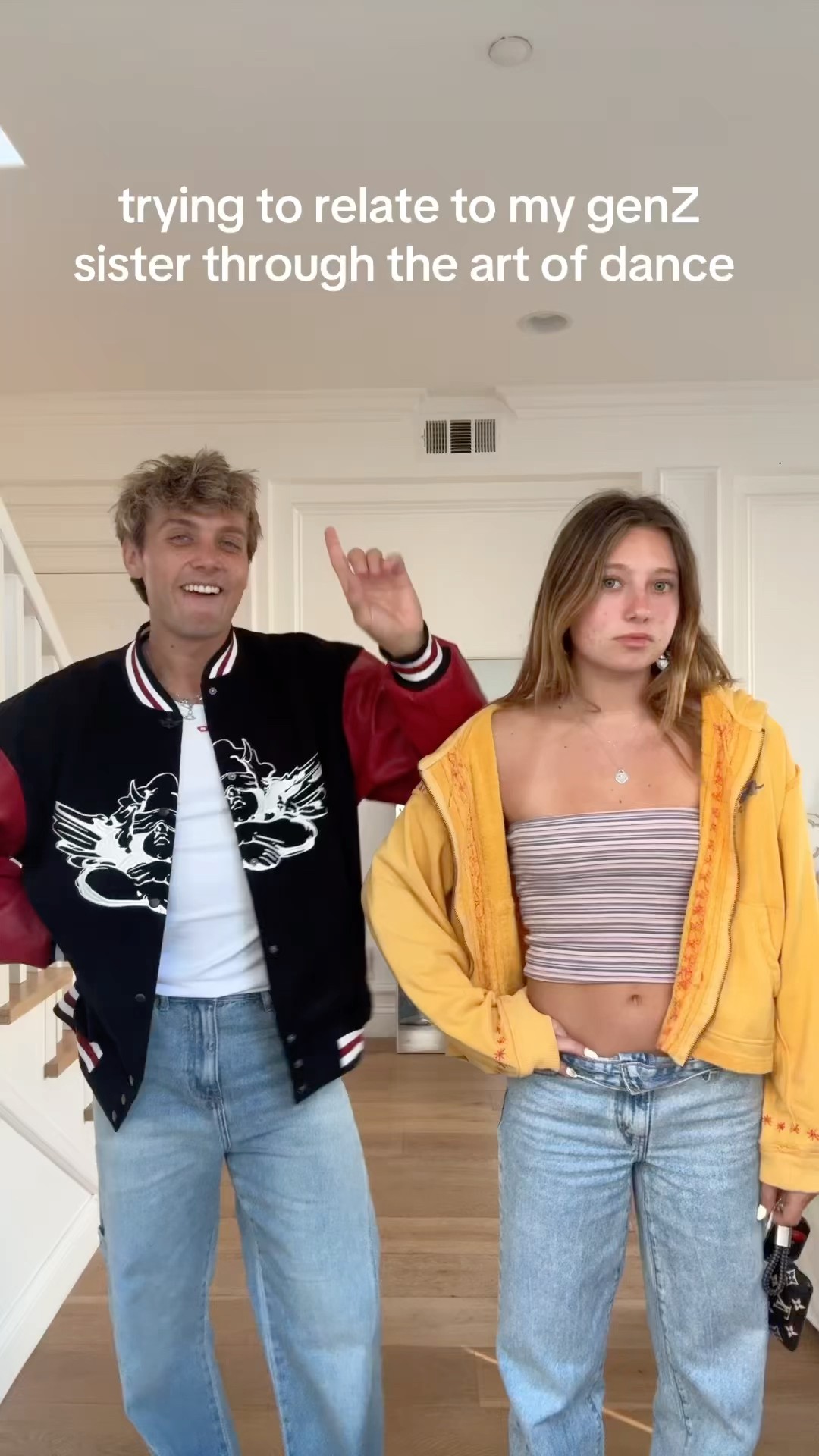 i don’t think she got it ​⁠@NicoletteDurazzo #sheadurazzo #siblings #dance