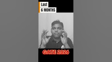LAST 6-MONTHS MUST DO THINGS FOR GATE 2026 👉 #gate2026 #dsa #gateda #gatecse