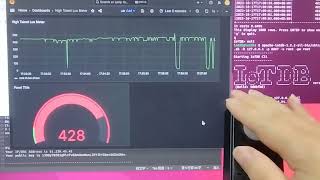 iotDB + grafana + lux meter real-time demo