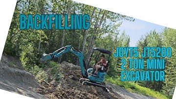 2 Ton Mini Excavator Customer Feedback, Backfilling. JoyT5 JT5200