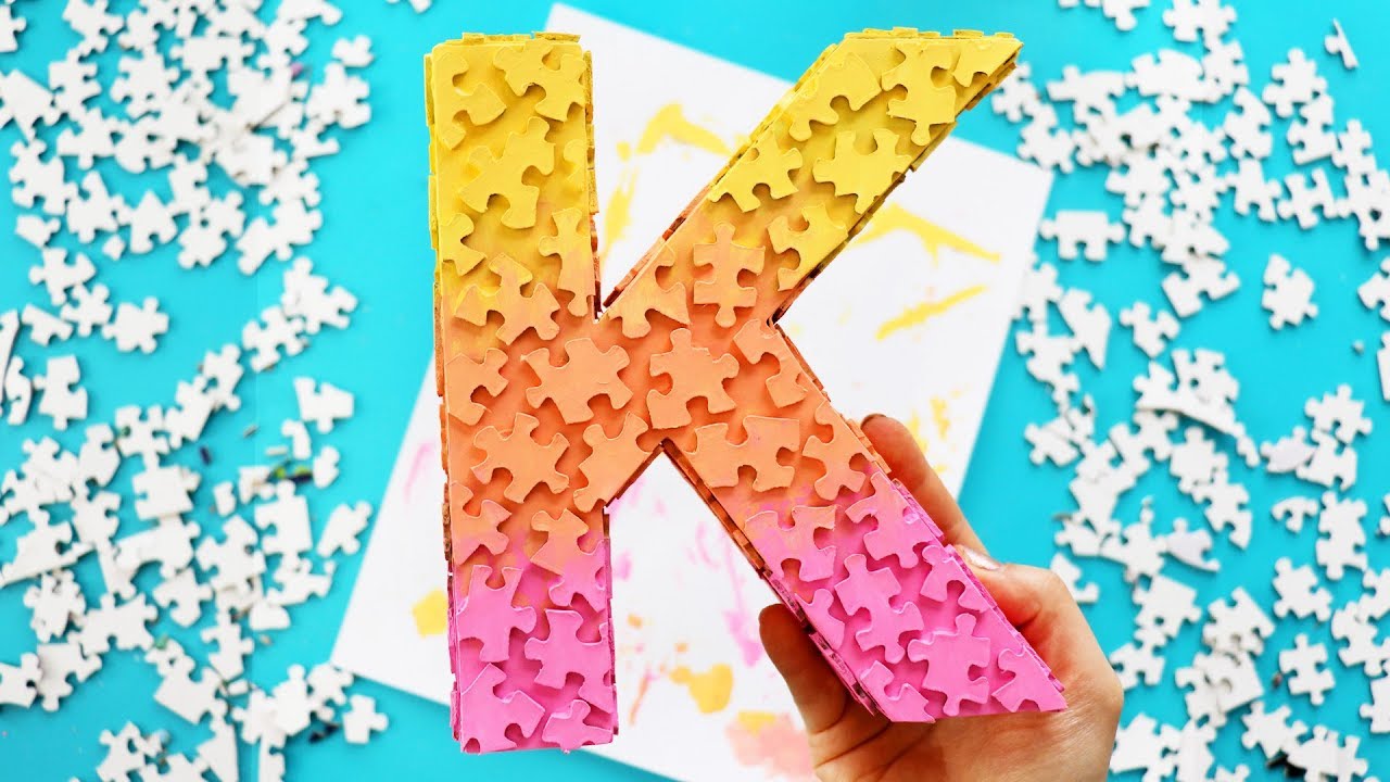 How To Make A Jigsaw Puzzle Piece Letter easy DIY YouTube How To Make A Jigsaw Puzzle Piece Letter easy DIY YouTube
