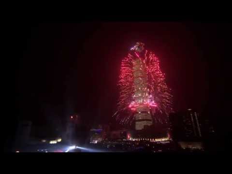 2015 台北101新年煙火多機完整版 2015 TAIPEI 101 New Year Firework Show