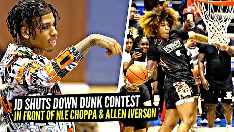JD Davison Wins INSANE DUNK CONTEST w/ NLE Choppa ...