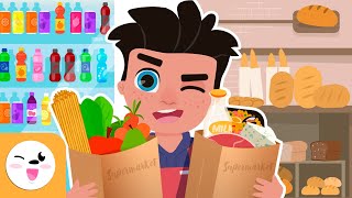 SUPERMARKET FOODS - Compilation Video - Food Vocabulary for Kids