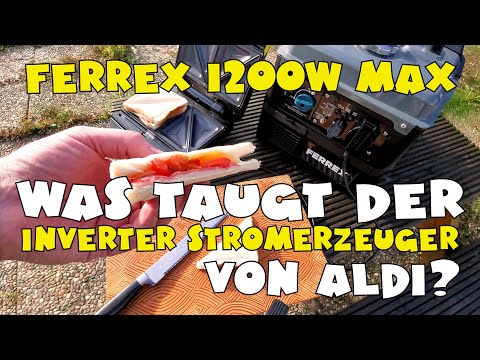 Aldi - Ferrex Stromerzeuger - Generator YouTube 1200W Inverter