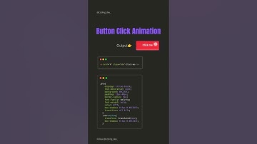 Button Click Animation using CSS